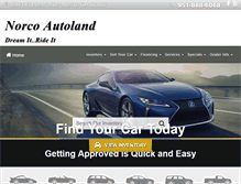 Tablet Screenshot of norcoautoland.com